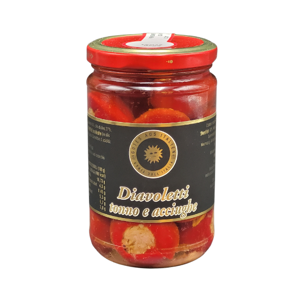 Diavoletti mit Sardellen und Thunfisch 280 g