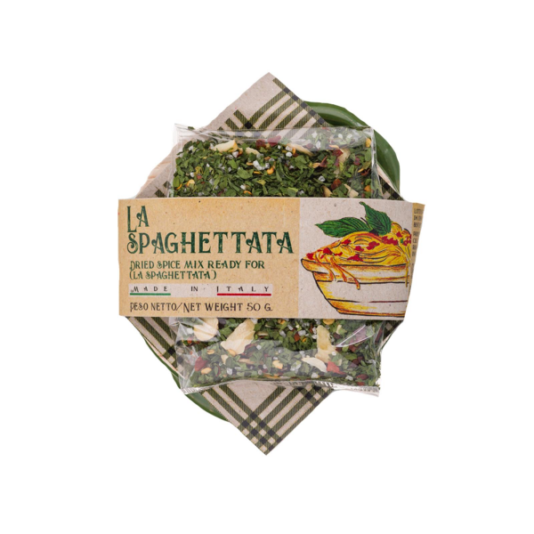 Tongefäß mit Spaghettata Gewürz 80 g