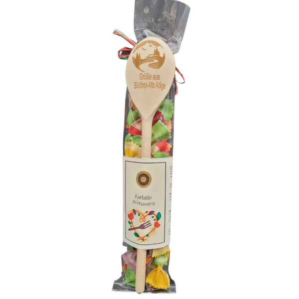 Nudel Farfalle Primavera mit Holzlöffel 90 g